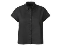 esmara Linnen damesblouse (36, Zwart) - thumbnail