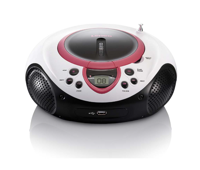 Lenco Draagbare FM-radio CD- en USB-speler Roze - SCD-38 USBPINK Lenco Draagbare FM-radio CD- en USB-speler Roze - SCD-38 USBPINK