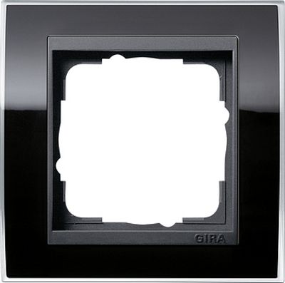 Gira Event Clear Zwart / Antraciet 1-voudig