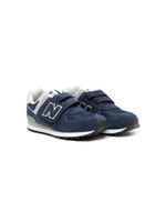 New Balance Kids baskets à patch logo - Bleu