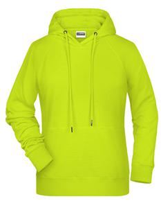 James & Nicholson JN8023 Ladies´ Hoody - /Acid-Yellow - XL