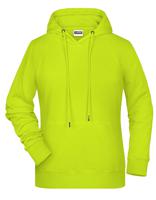 James & Nicholson JN8023 Ladies´ Hoody - /Acid-Yellow - XL - thumbnail