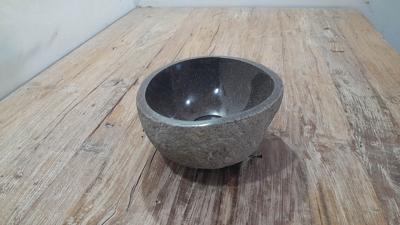 Waskom riviersteen RXS250317, 26x24x12 cm