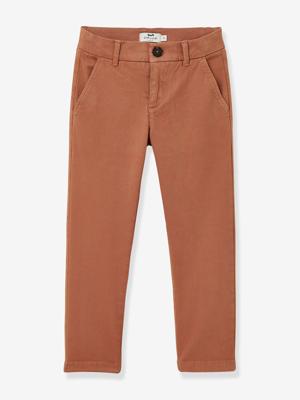 Light chinobroek voor jongens Cyrillus terracotta