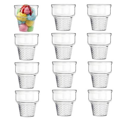 Alessandro ijscoupe Sicilie - 12x stuks - glas - 230 ml - 9 x 9 cm - ijs glazen Alessandro ijscoupe Sicilie - 12x stuks - glas - 230 ml - 9 x 9 cm - ijs glazen