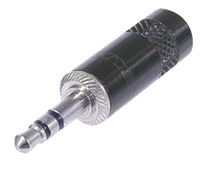 Neutrik NTR-NYS231B Stereo Connector 3.5 Mm Male Pvc Zwart