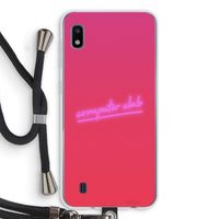 Vice Glow: Samsung Galaxy A10 Transparant Hoesje met koord