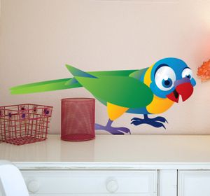 Sticker kinderen papagaai