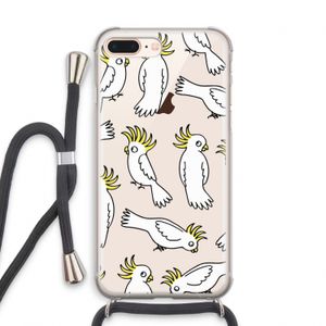 Papegaai: iPhone 7 PLUS Transparant Hoesje met koord
