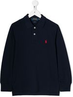 Ralph Lauren Kids polo à logo brodé - Bleu