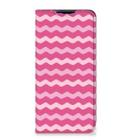 Xiaomi Redmi 9 Hoesje met Magneet Waves Pink