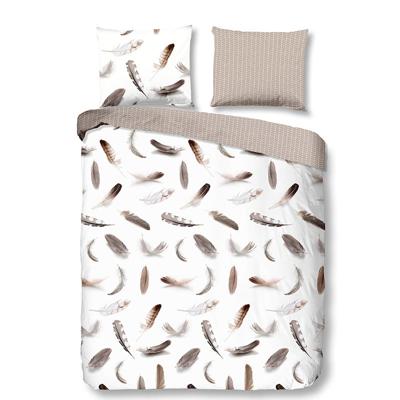 Dekbedovertrek Katoen Flanel Feathers Veren 140x200 Cm Good Morning - Dekbed-Discounter.nl