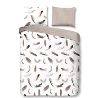 Dekbedovertrek Katoen Flanel Feathers Veren 140x200 Cm Good Morning - Dekbed-Discounter.nl