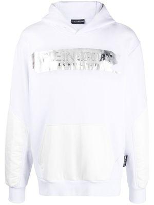 Plein Sport hoodie à logo imprimé - Blanc