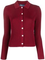 Polo Ralph Lauren cardigan à design nervuré - Rouge