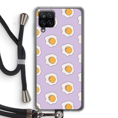 Bacon to my eggs #1: Samsung Galaxy A12 Transparant Hoesje met koord