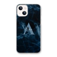 Midnight Marble: iPhone 13 mini Transparant Hoesje