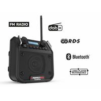 Perfectpro DPR2 DABPRO Bouwradio DAB+ FM Bluetooth Oplaadbaar