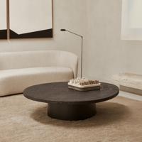 Ethnicraft Organische Salontafel 'Slice' Minerals, 105 x 94cm, kleur Whisky Ethnicraft Organische Salontafel 'Slice' Minerals, 105 x 94cm, kleur Whisky