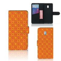 Xiaomi Redmi 8A Telefoon Hoesje Batik Oranje - thumbnail