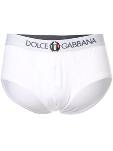 Dolce & Gabbana slip à logo - Blanc