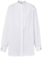 Burberry chemise à col officier - Blanc