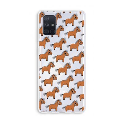 Pony: Galaxy A71 Transparant Hoesje