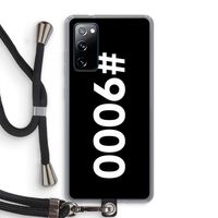#9000: Samsung Galaxy S20 FE / S20 FE 5G Transparant Hoesje met koord