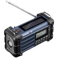 Sangean MMR-99 Outdoorradio DAB+, DAB, VHF (FM) Noodradio, Bluetooth Zonnepaneel, Spatwaterbestendig, Stofdicht, Zaklamp Blauw