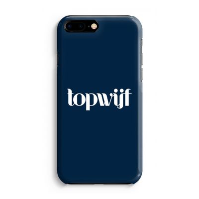 Topwijf Navy: iPhone 8 Plus Volledig Geprint Hoesje