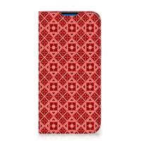 iPhone 14 Pro Max | Hoesje met Magneet | Batik Rood