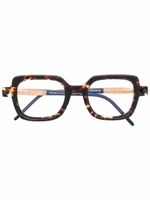 Kuboraum lunettes de vue à monture carrée - Marron