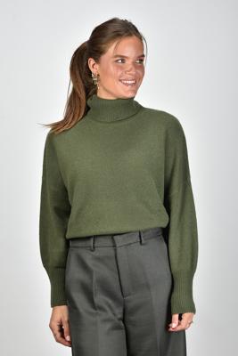 Les Tricots de Lea trui Monprince 34663 kaki