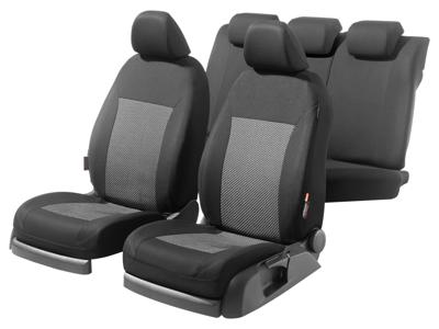 ULTIMATE SPEED Auto stoelhoezen (Zwart/grijs)