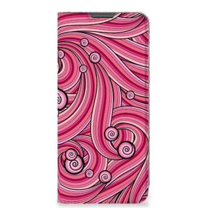 Motorola Moto G22 Bookcase Swirl Pink