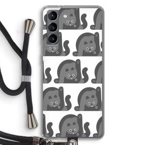 Cats: Samsung Galaxy S21 Transparant Hoesje met koord