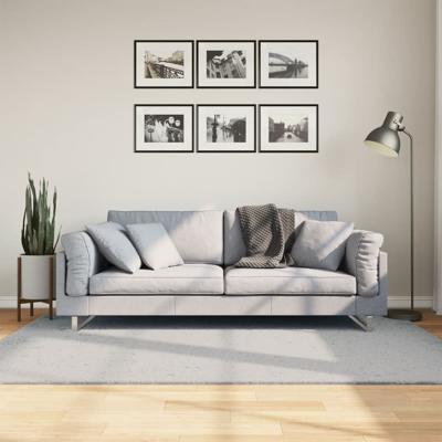 VidaXL Vloerkleed huarte laagpolig zacht wasbaar 140x200 cm grijs