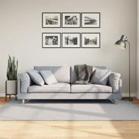 VidaXL Vloerkleed huarte laagpolig zacht wasbaar 140x200 cm grijs