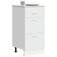 Onderkast Lyon 40x46x81,5 cm bewerkt hout wit Onderkast Lyon 40x46x81,5 cm bewerkt hout wit