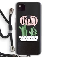 I love cacti: Pixel 4a 5G Transparant Hoesje met koord