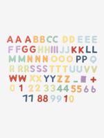 Magnetische letters en cijfers van FSC®-hout meerkleurig