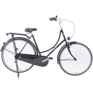 AMIGO Omafiets Fling omafiets 28 Inch 56 cm Dames Terugtraprem Zwart