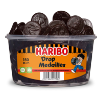 Haribo drop medailles (150 stuks)