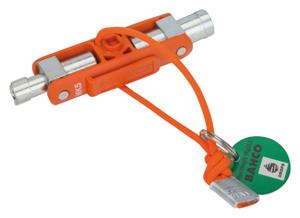 Bahco Schakelkastsleutel | met Dyneema koord | 97 mm x 25 mm | 5-in-1 - TAHMK5