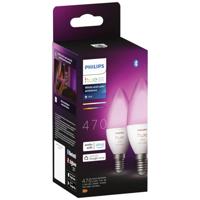 Hue LED-lamp (uitbreiding) 871951435671900 Energielabel: G (A - G) Hue White & Col. Amb. Doppelpack E14 2x470lm E14 5.3 W Warmwit tot koudwit Energielabel: G