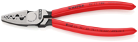 Knipex Krimptang voor adereindhulzen | Kunststof bekleed | Lengte 180 mm | Zelfbedieningskaart/blister - 97 71 180 SB