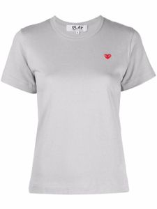 Comme Des Garçons Play t-shirt en coton à logo brodé - Gris