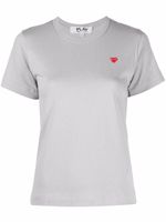 Comme Des Garçons Play t-shirt en coton à logo brodé - Gris - thumbnail