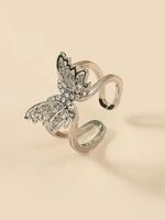 Vlinder Diamant Open Ring - thumbnail
