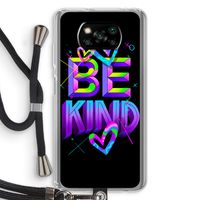 Be Kind: Xiaomi Poco X3 NFC Transparant Hoesje met koord